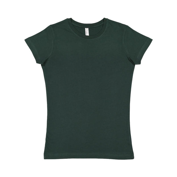 3616 LAT Women's Fitted Fine Jersey Tee Forest