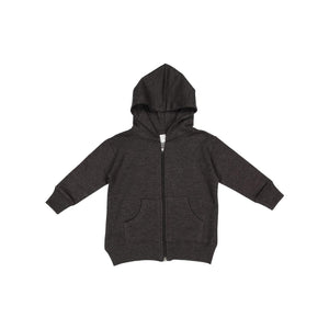 3446 Rabbit Skins Infant Full-Zip Fleece Hoodie Vintage Smoke