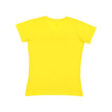 3507 LAT Women's Fine Jersey V-Neck Tee Yellow