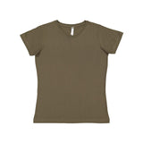 3516 LAT Women's Fine Jersey Tee Military Green