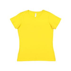 3516 LAT Women's Fine Jersey Tee Yellow