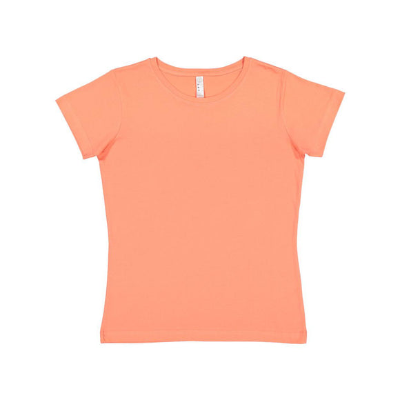 3516 LAT Women's Fine Jersey Tee Papaya