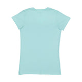 3607 LAT Junior's Fine Jersey V-Neck Tee Chill