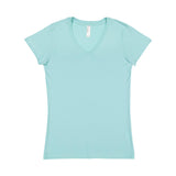 3607 LAT Junior's Fine Jersey V-Neck Tee Chill