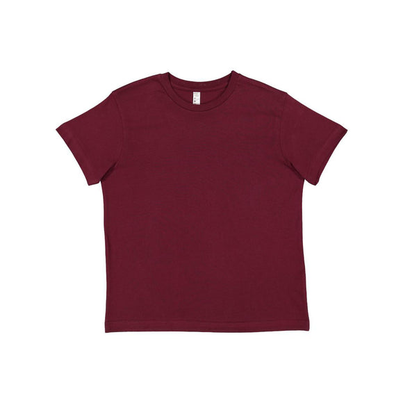 6101 LAT Youth Fine Jersey Tee Maroon