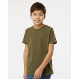 6101 LAT Youth Fine Jersey Tee Military Green