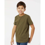 6101 LAT Youth Fine Jersey Tee Military Green