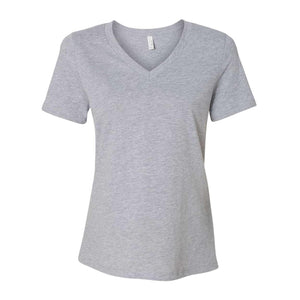 6405CVC BELLA + CANVAS Women's Relaxed Heather CVC V-Neck Tee Athletic Heather