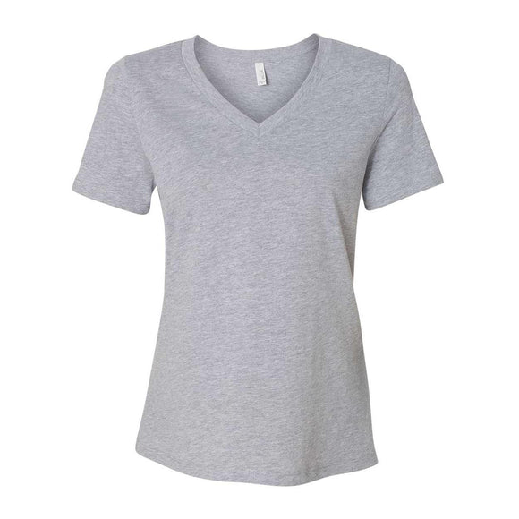 6405CVC BELLA + CANVAS Women's Relaxed Heather CVC V-Neck Tee Athletic Heather