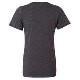 6405CVC BELLA + CANVAS Women's Relaxed Heather CVC V-Neck Tee Dark Grey Heather