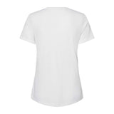 6415 BELLA + CANVAS Women's Relaxed Triblend Short Sleeve V-Neck Tee Solid White Triblend