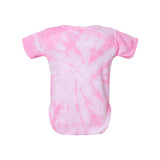 4400CY Dyenomite Infant Cyclone Tie-Dyed Creeper Pink