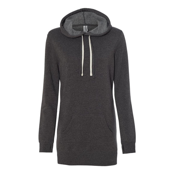 PRM65DRS Independent Trading Co. Women’s Special Blend Hooded Sweatshirt Dress Carbon