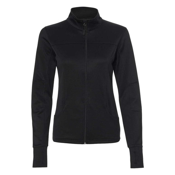 EXP60PAZ Independent Trading Co. Women's Poly-Tech Full-Zip Track Jacket Black