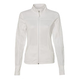 EXP60PAZ Independent Trading Co. Women's Poly-Tech Full-Zip Track Jacket White