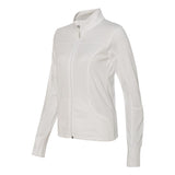 EXP60PAZ Independent Trading Co. Women's Poly-Tech Full-Zip Track Jacket White