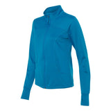 EXP60PAZ Independent Trading Co. Women's Poly-Tech Full-Zip Track Jacket Aster Blue