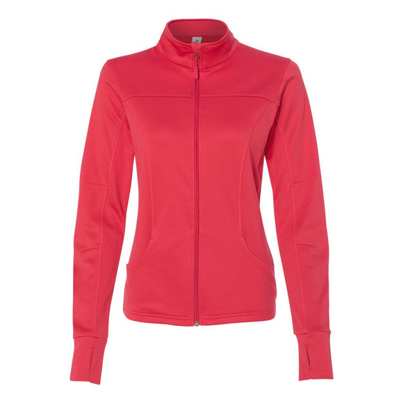 EXP60PAZ Independent Trading Co. Women's Poly-Tech Full-Zip Track Jacket Coral