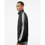 EXP70PTZ Independent Trading Co. Lightweight Poly-Tech Full-Zip Track Jacket Black