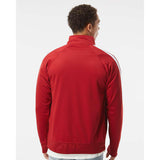 EXP70PTZ Independent Trading Co. Lightweight Poly-Tech Full-Zip Track Jacket Brick Red