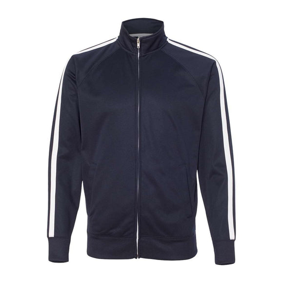 EXP70PTZ Independent Trading Co. Lightweight Poly-Tech Full-Zip Track Jacket Classic Navy