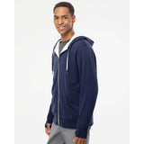 EXP90SHZ Independent Trading Co. Sherpa-Lined Hooded Sweatshirt Navy Heather