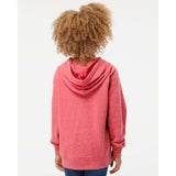 PRM15YSB Independent Trading Co. Youth Special Blend Raglan Hooded Sweatshirt Pomegranate