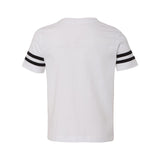 3037 Rabbit Skins Toddler Football Fine Jersey Tee White Solid/ Black