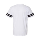 6937 LAT Football Fine Jersey Tee White Solid/ Black