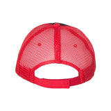 S102 Valucap Sandwich Trucker Cap Black/ Red