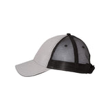 S102 Valucap Sandwich Trucker Cap Grey/ Black