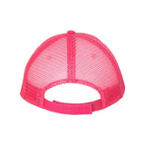 S102 Valucap Sandwich Trucker Cap Charcoal/ Neon Pink