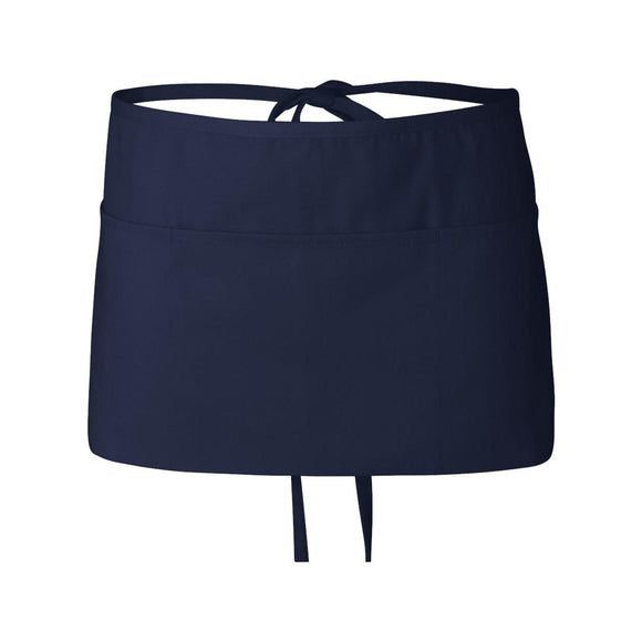 Q2115 Q-Tees Waist Apron with Pockets Navy