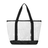 7009 Liberty Bags Clear Boat Tote Black