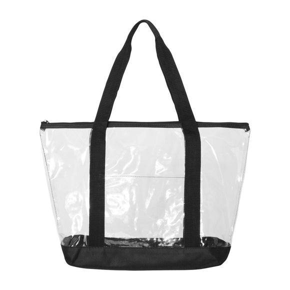 7009 Liberty Bags Clear Boat Tote Black