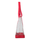 7009 Liberty Bags Clear Boat Tote Red