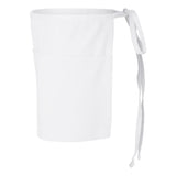 Q2115 Q-Tees Waist Apron with Pockets White