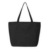 Q611 Q-Tees 25L Zippered Tote Black