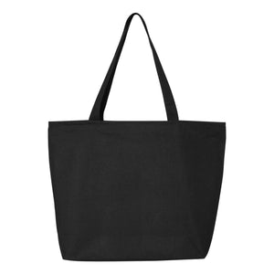 Q611 Q-Tees 25L Zippered Tote Black