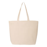 Q611 Q-Tees 25L Zippered Tote Natural