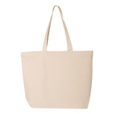 Q611 Q-Tees 25L Zippered Tote Natural