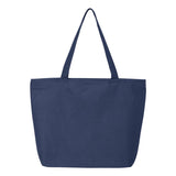 Q611 Q-Tees 25L Zippered Tote Navy