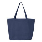 Q611 Q-Tees 25L Zippered Tote Navy