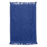 T100 Q-Tees Fringed Fingertip Towel Royal