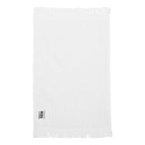 T100 Q-Tees Fringed Fingertip Towel White