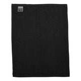 T600 Q-Tees Hemmed Fingertip Towel Black