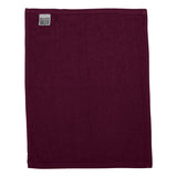 T600 Q-Tees Hemmed Fingertip Towel Maroon