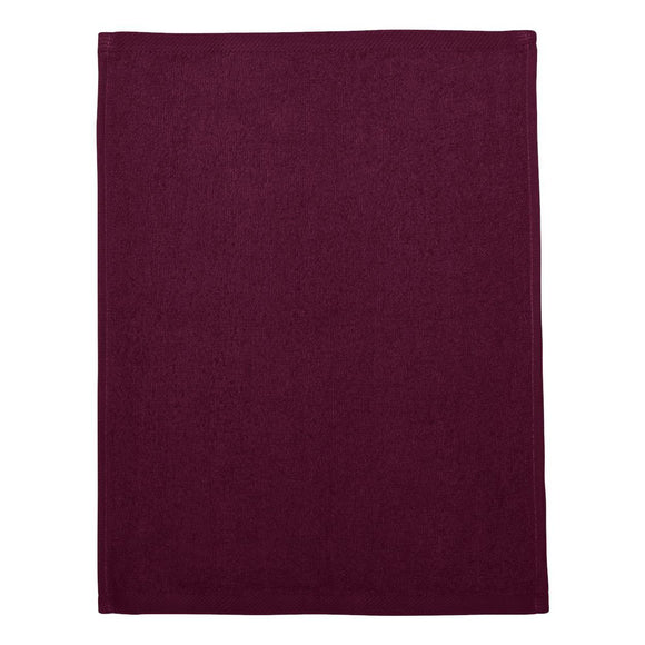 T600 Q-Tees Hemmed Fingertip Towel Maroon