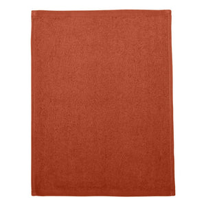 T600 Q-Tees Hemmed Fingertip Towel Orange