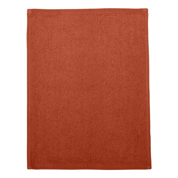 T600 Q-Tees Hemmed Fingertip Towel Orange